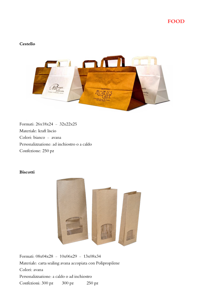 Papirne vrečke in nosilne vrečke - Qutlet